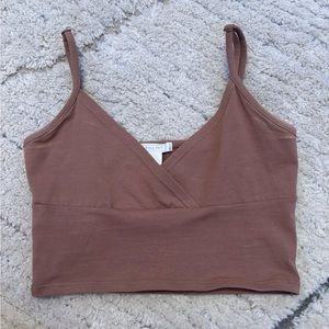 Tillys full tilt brown cropped cami